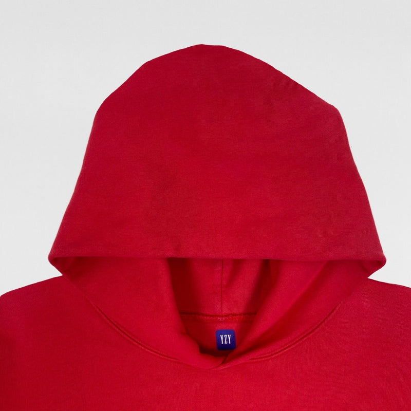 Yeezy Gap 2021 Double Layered Hoodie In Red