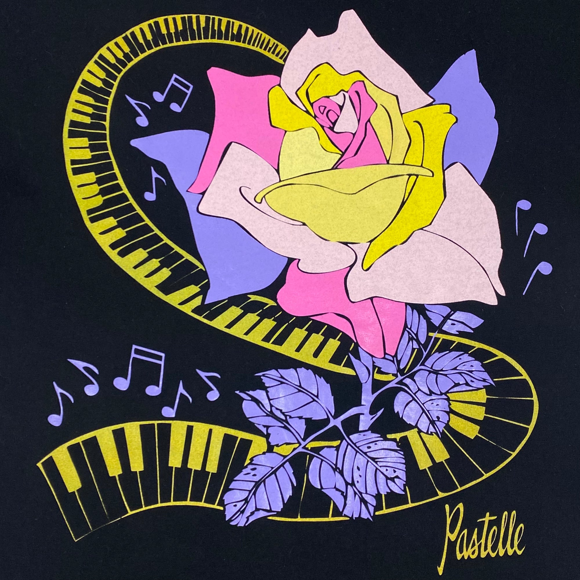 Pastelle 2008 Unreleased OG Piano Floral Tee | Paris Saint