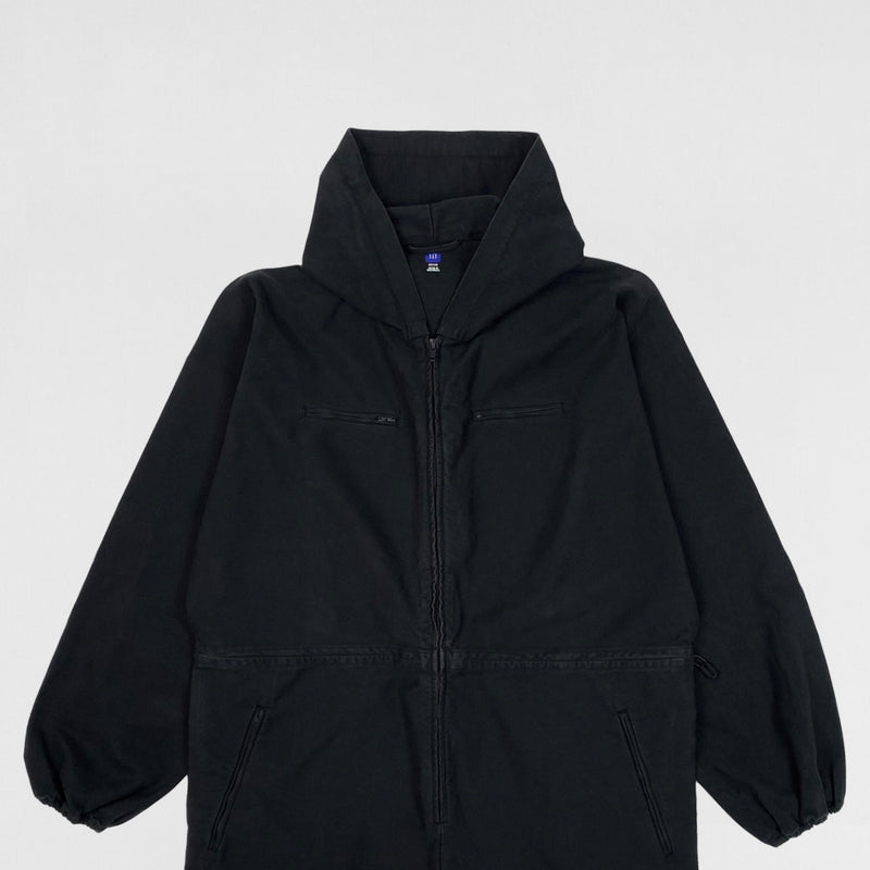 Yeezy Gap Balenciaga 2022 Overall Jumpsuit In Sateen Black