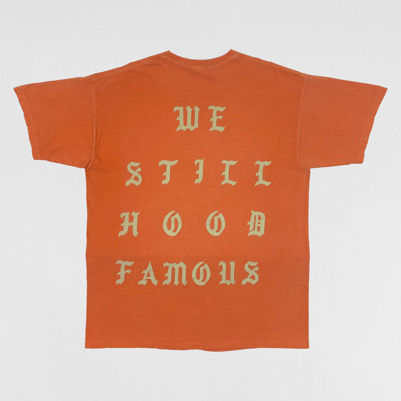 The Life of Pablo 2016 Los Angeles 'Hood Famous' Tee In Orange