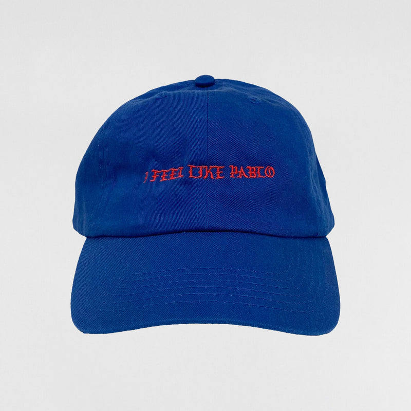 The Life of Pablo 2016 OG Embroidered I Feel Like Pablo Hat In Blue