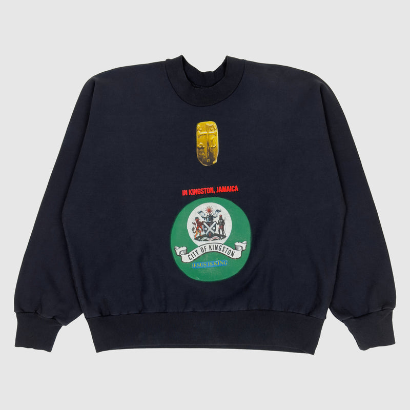 Jesus Is King 2019 Jamaica Sunday Service Crewneck In Navy