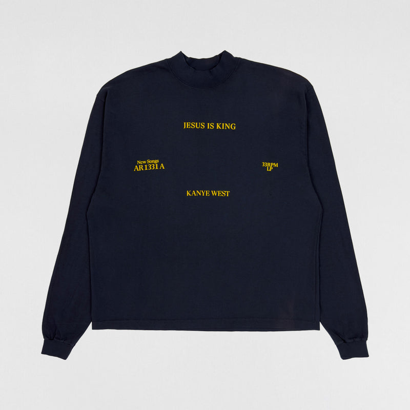 Jesus Is King 2019 Vinyl Album Long Sleeve In Navy