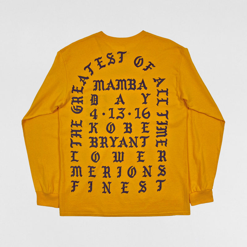 The Life of Pablo 2016 ‘Mamba Day’ Long Sleeve In Yellow