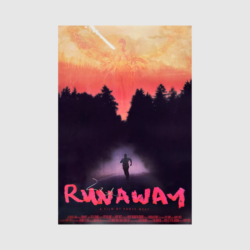 My Beautiful Dark Twisted Fantasy 2010 Runaway Signed Poster