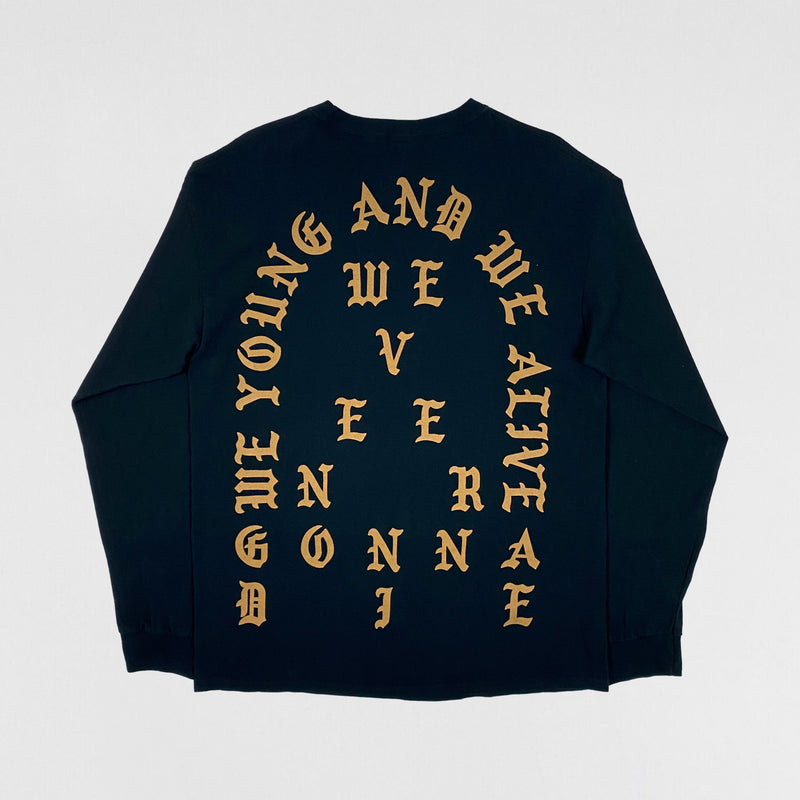 The Life of Pablo 2016 'Waves' Long Sleeve In Black