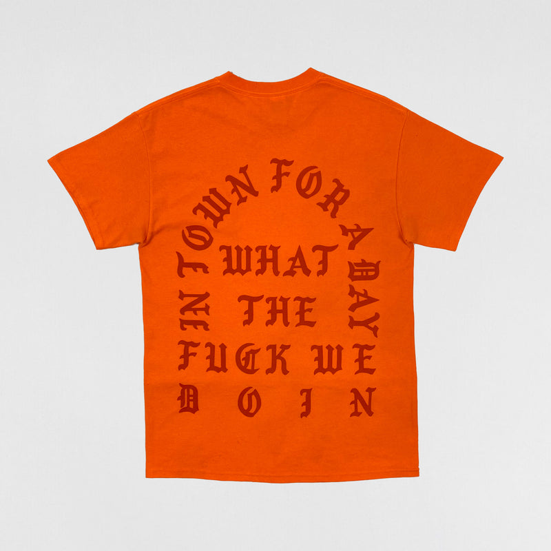 The Life of Pablo 2016 New York 'Real Friends' Tee In Orange