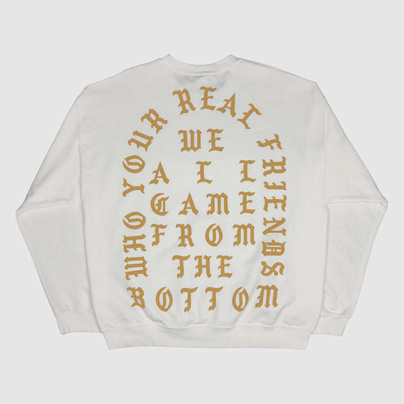 The Life of Pablo 2016 'Real Friends' Crewneck In White