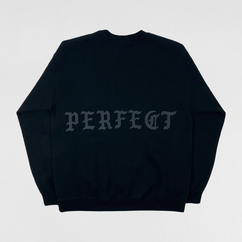The Life of Pablo 2016 Chicago 'Perfect' Crewneck In Black