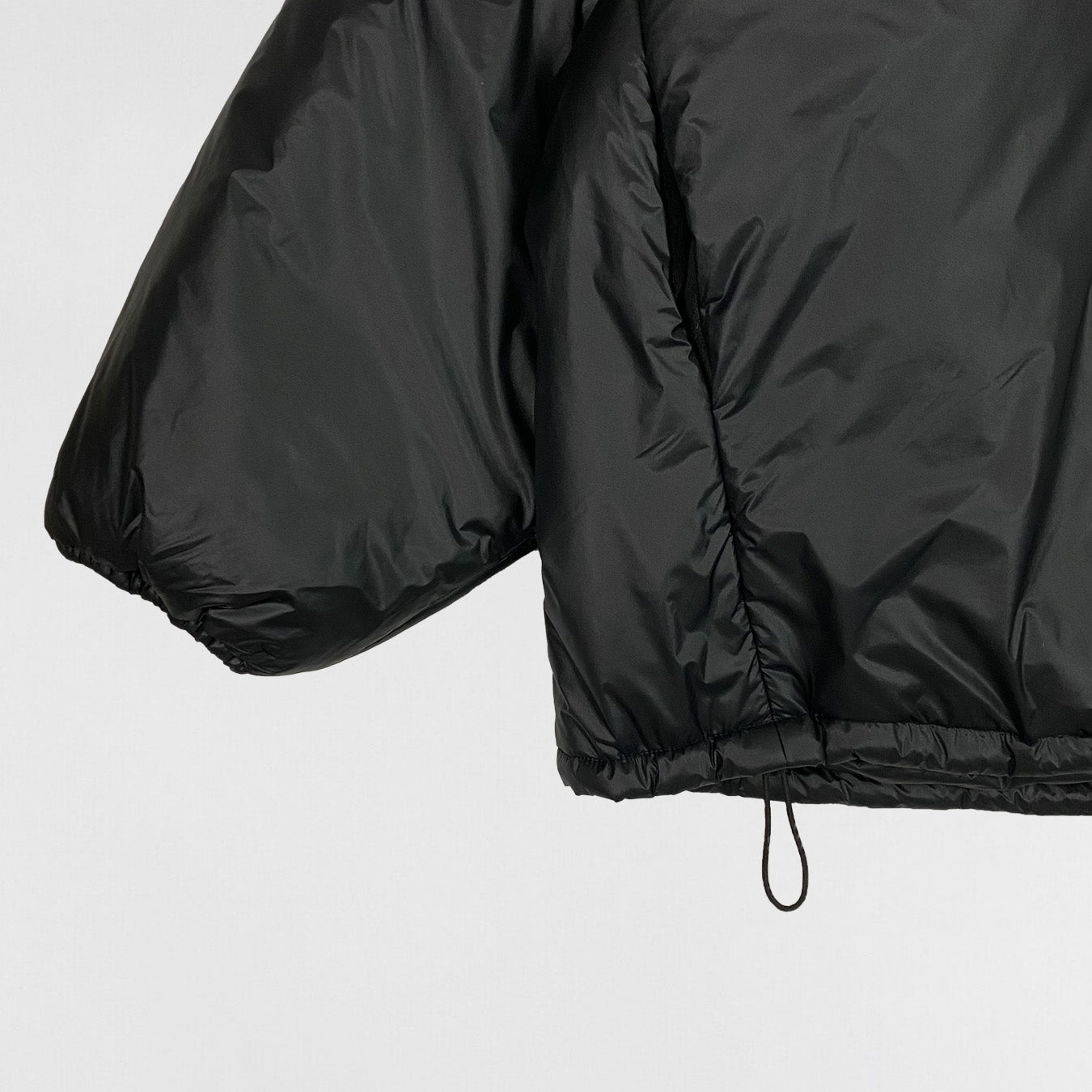 Yeezy Gap Balenciaga 2022 Padded Hooded Anorak In Black | Paris Saint