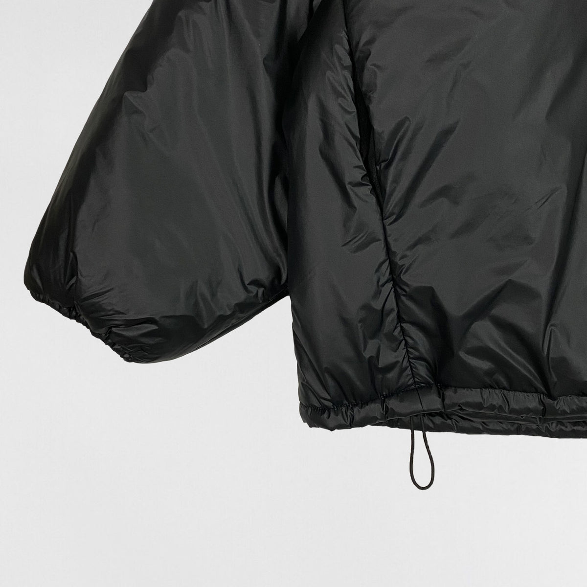 Yeezy Gap Balenciaga 2022 Padded Hooded Anorak In Black | Paris Saint