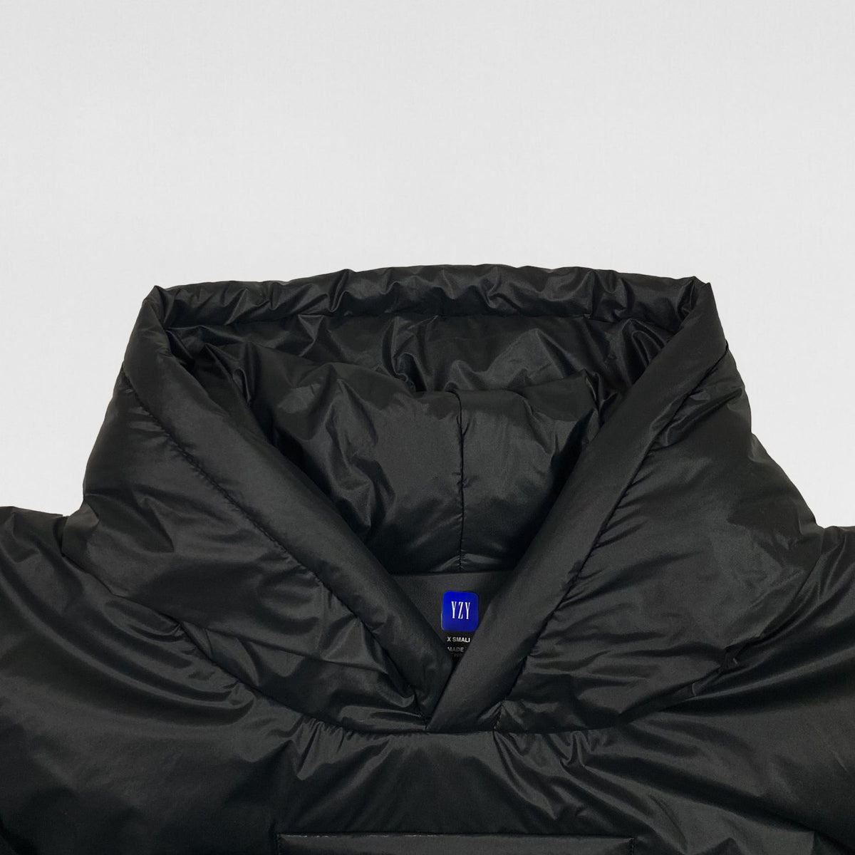 Yeezy Gap Balenciaga 2022 Padded Hooded Anorak In Black | Paris Saint