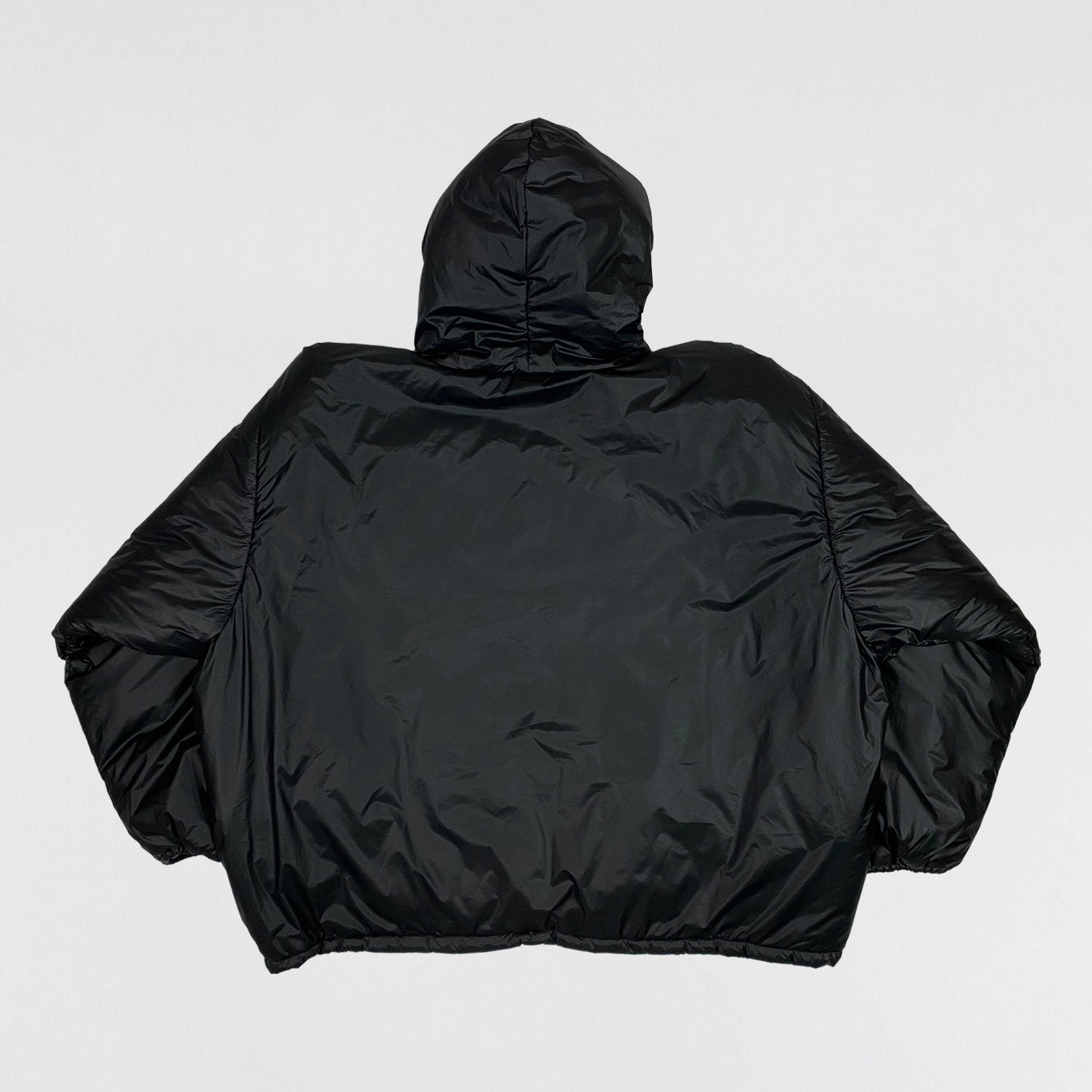 Yeezy Gap Balenciaga 2022 Padded Hooded Anorak In Black | Paris Saint