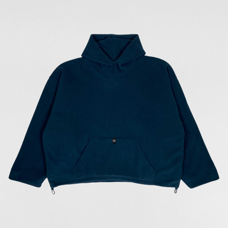 Yeezy Gap Balenciaga 2022 Polar Fleece Hoodie In Dark Blue