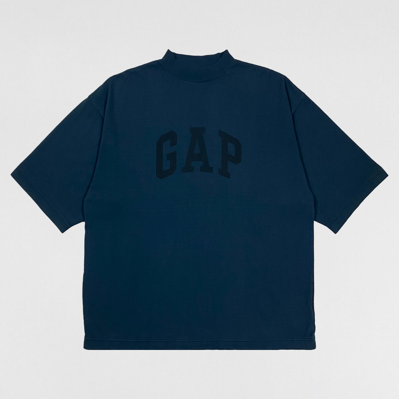 Yeezy Gap Balenciaga 2022 Quarter Sleeve Dove Tee In Dark Blue