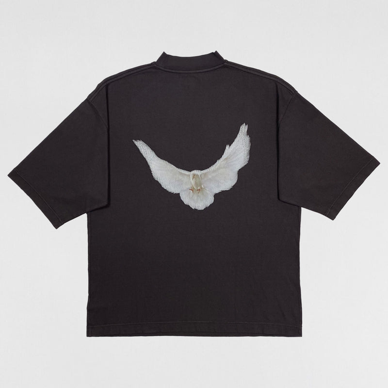 Yeezy Gap Balenciaga 2022 Quarter Sleeve Dove Tee In Dark Grey