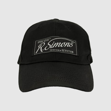 Raf Simons 2021 'Devotion' Logo Hat In Black