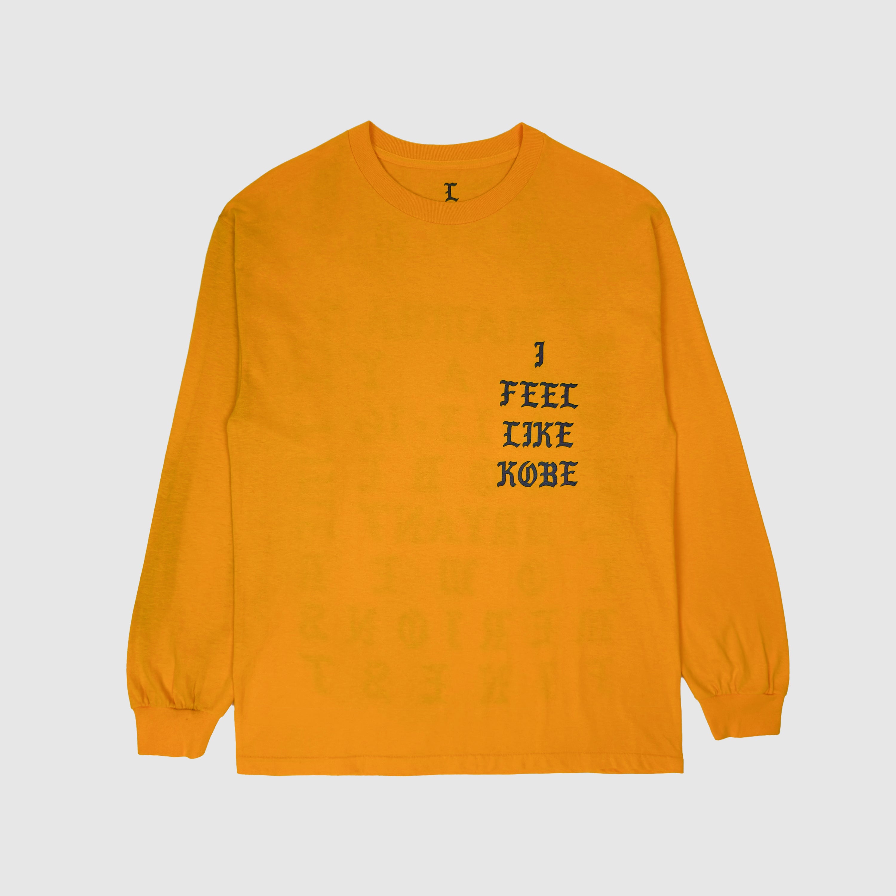 The Life of Pablo 2016 'I Feel Like Kobe' Long Sleeve In Yellow