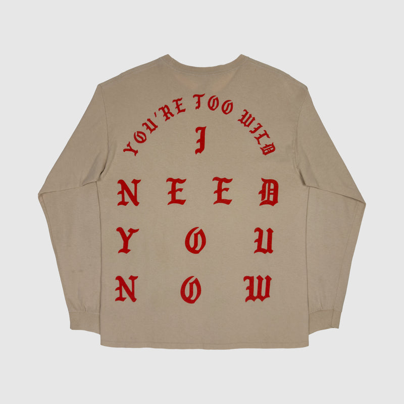 The Life of Pablo 2016 New York 'Wolves' Long Sleeve In Sand