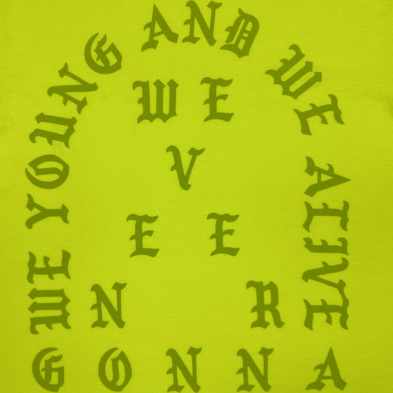 The Life of Pablo 2016 New York ‘Waves’ Tee In Frozen Yellow