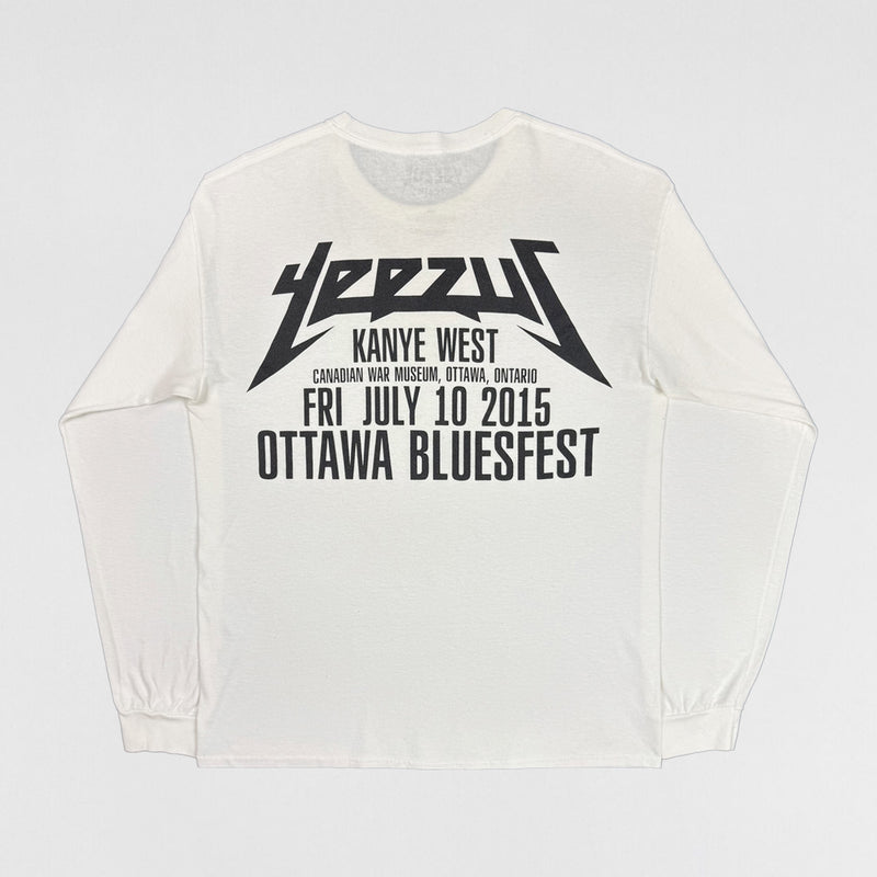 Yeezus Tour 2015 Ottawa Bluefest Logo Long Sleeve