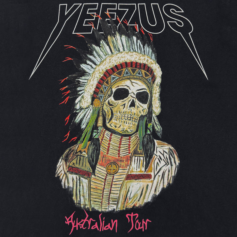 Yeezus Tour 2014 Australian Native Skull Tee By Wes Lang