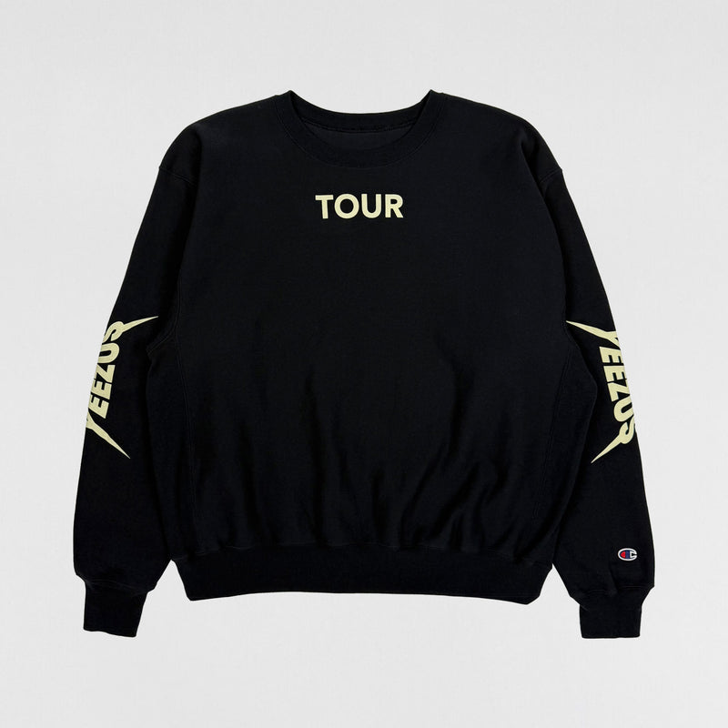 Yeezus Tour 2014 Unreleased Glastonbury Festival Crewneck In Black