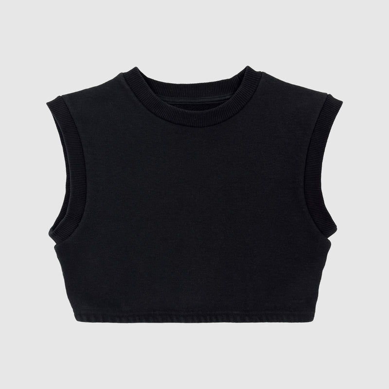 Yeezy Season 1 Ribbed Crop Top In Black