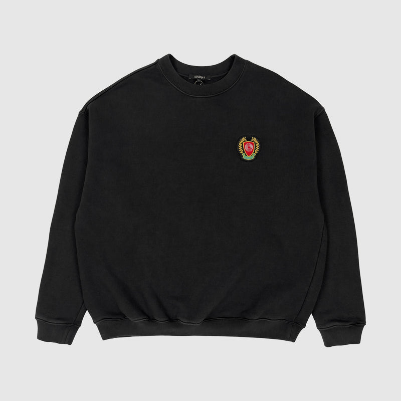 Yeezy Season 5 Calabasas Crest Crewneck In Ink