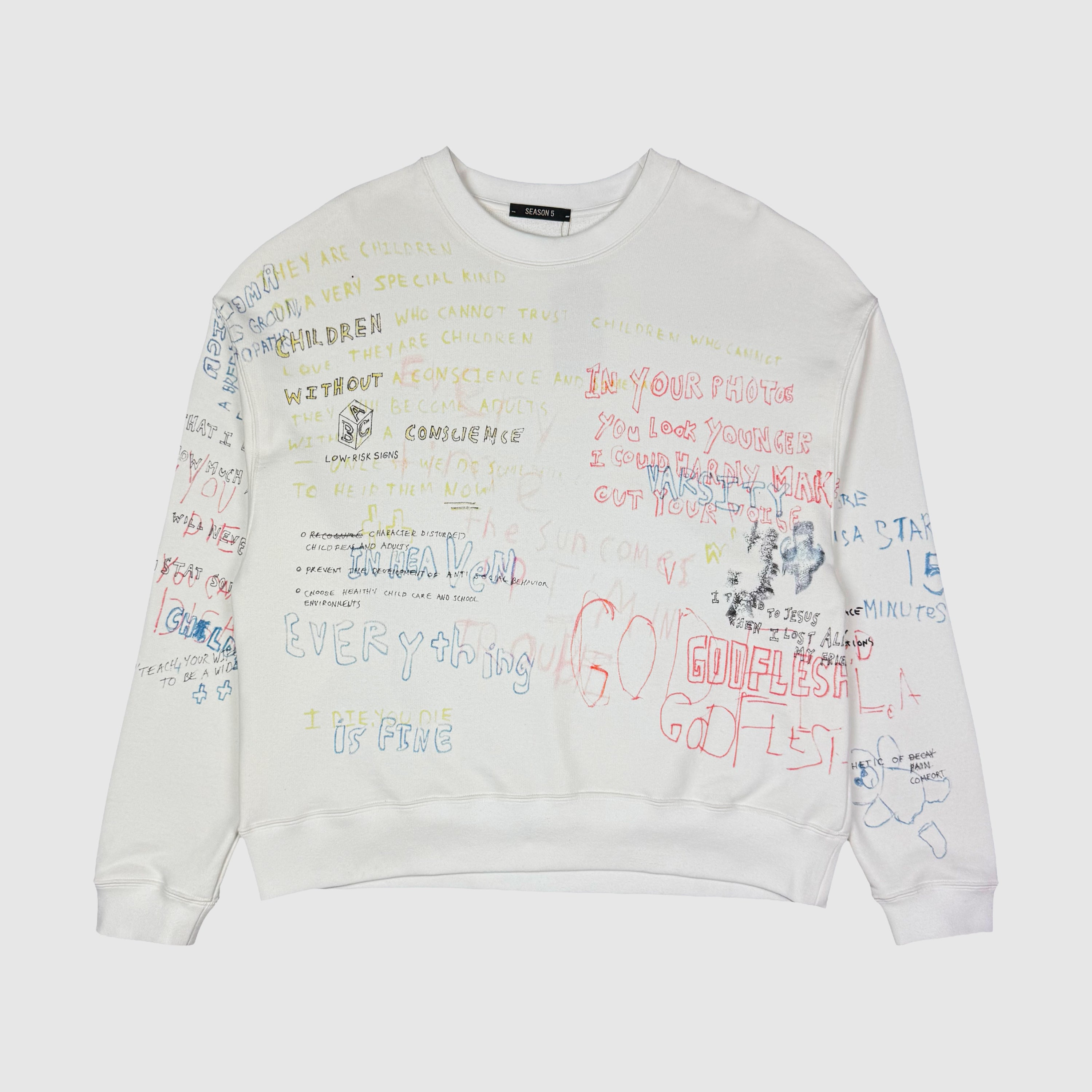 Yeezy Season 5 Unreleased Sample Crewneck By Henri Alexander Yeezy Season 5 Unreleased Sample Crewneck By Henri Alexander