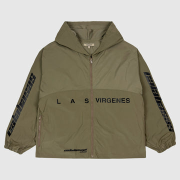 Yeezy Season 5 Hooded Windbreaker In Military Stone
