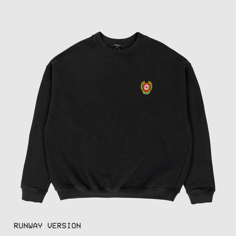 Yeezy Season 5 Calabasas Crest Crewneck In Ink