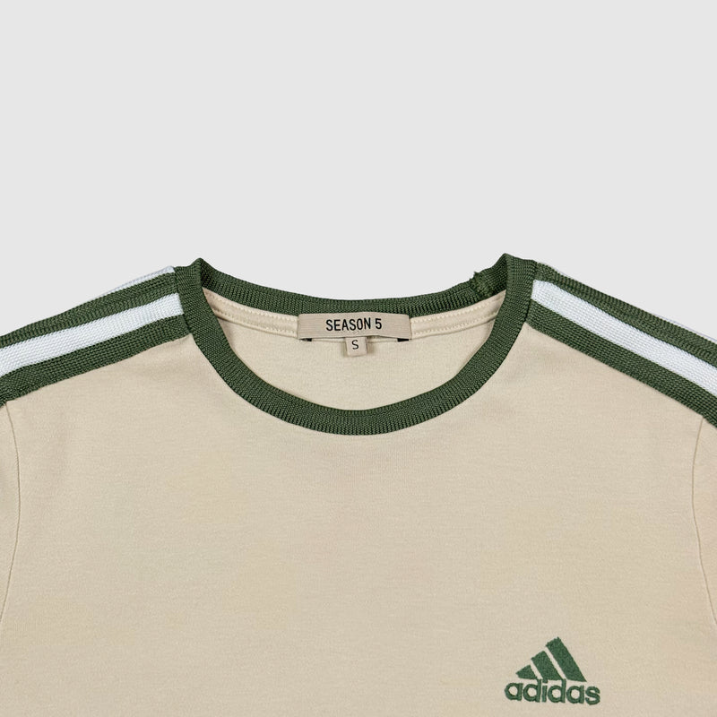 Yeezy Season 5 Shrunken Adidas Tee In Jupiter