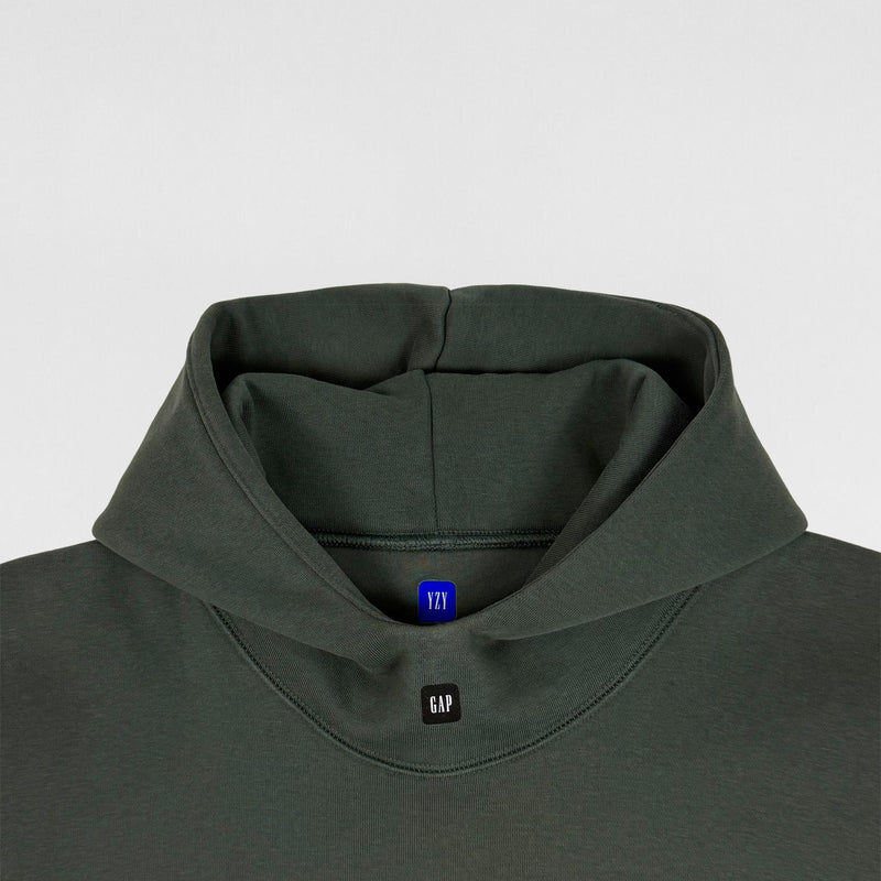 Yeezy Gap Balenciaga 2022 Logo Hoodie In Dark Green