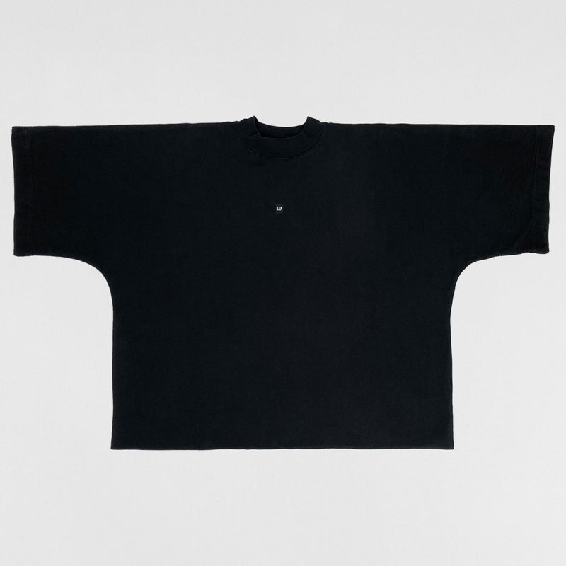 Yeezy Gap Balenciaga 2022 No Seam Logo Boxy Tee In Black