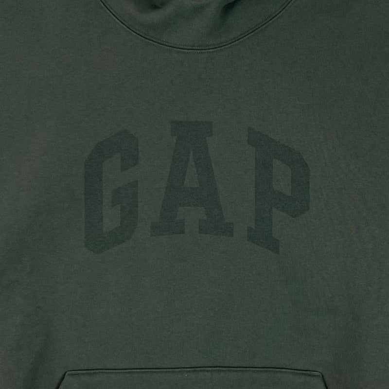 Yeezy Gap Balenciaga 2022 Double Layered Dove Hoodie In Dark Green