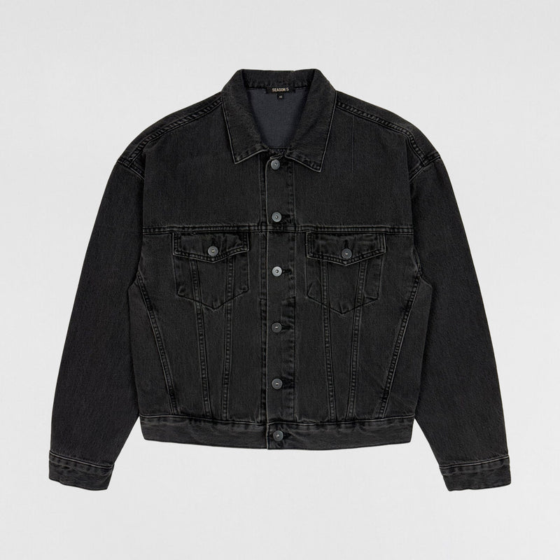 Yeezy Season 5 Classic Denim Jacket In Faded Ink