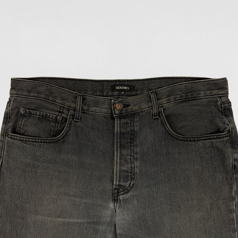 Yeezy Season 5 Washed Denim In Faded Ink