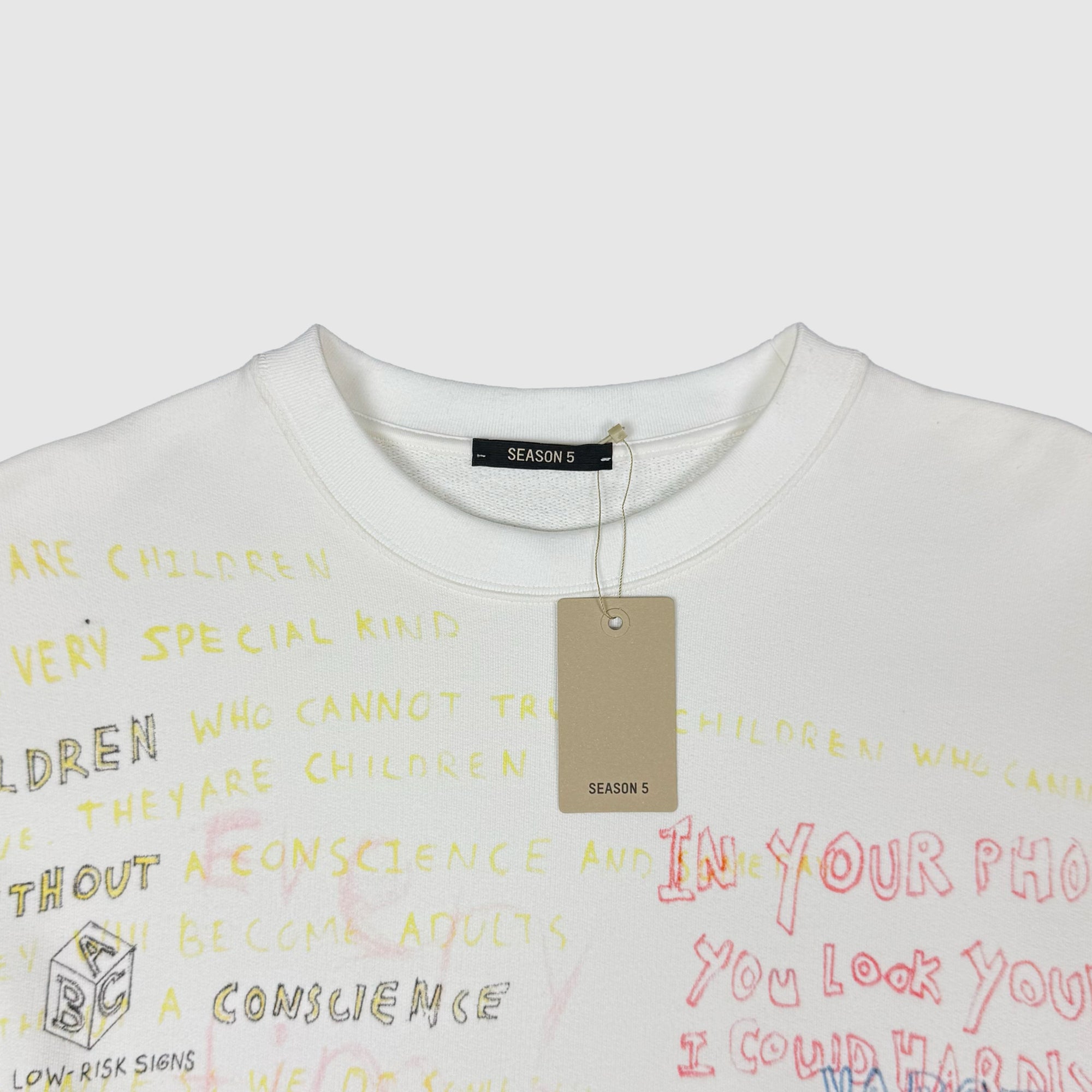 adidas gazelle silver green womens Yeezy Season 5 Unreleased Sample Crewneck By Henri Alexander Levy