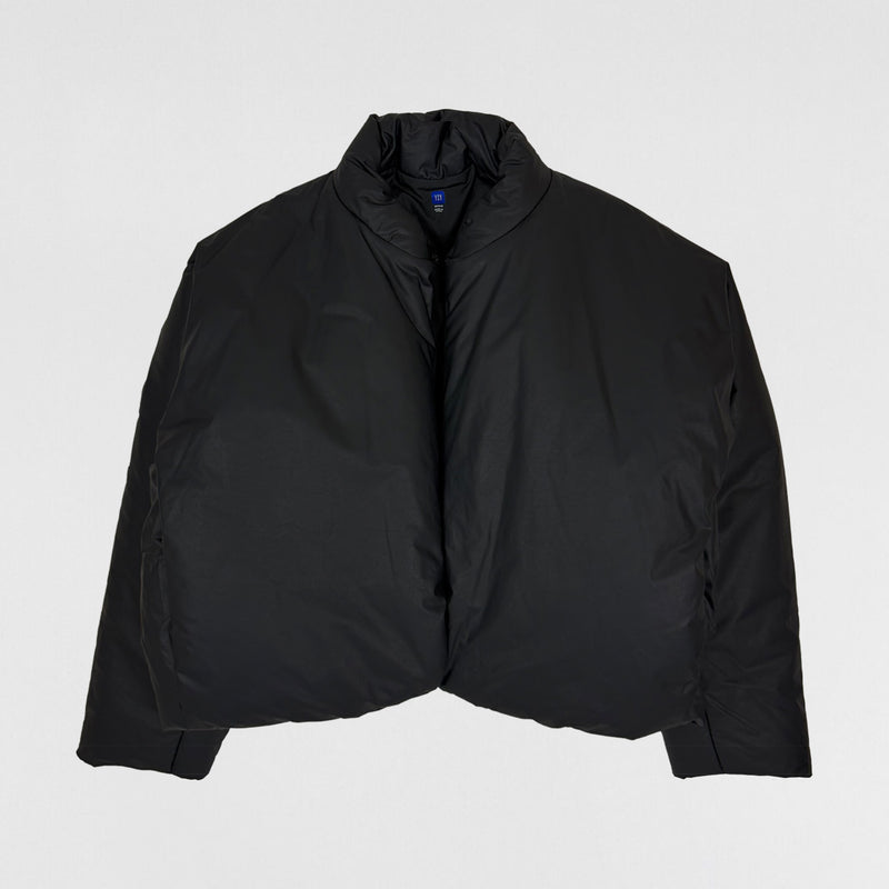 Yeezy Gap Balenciaga 2022 Round Jacket V1 In Coated Cotton Black