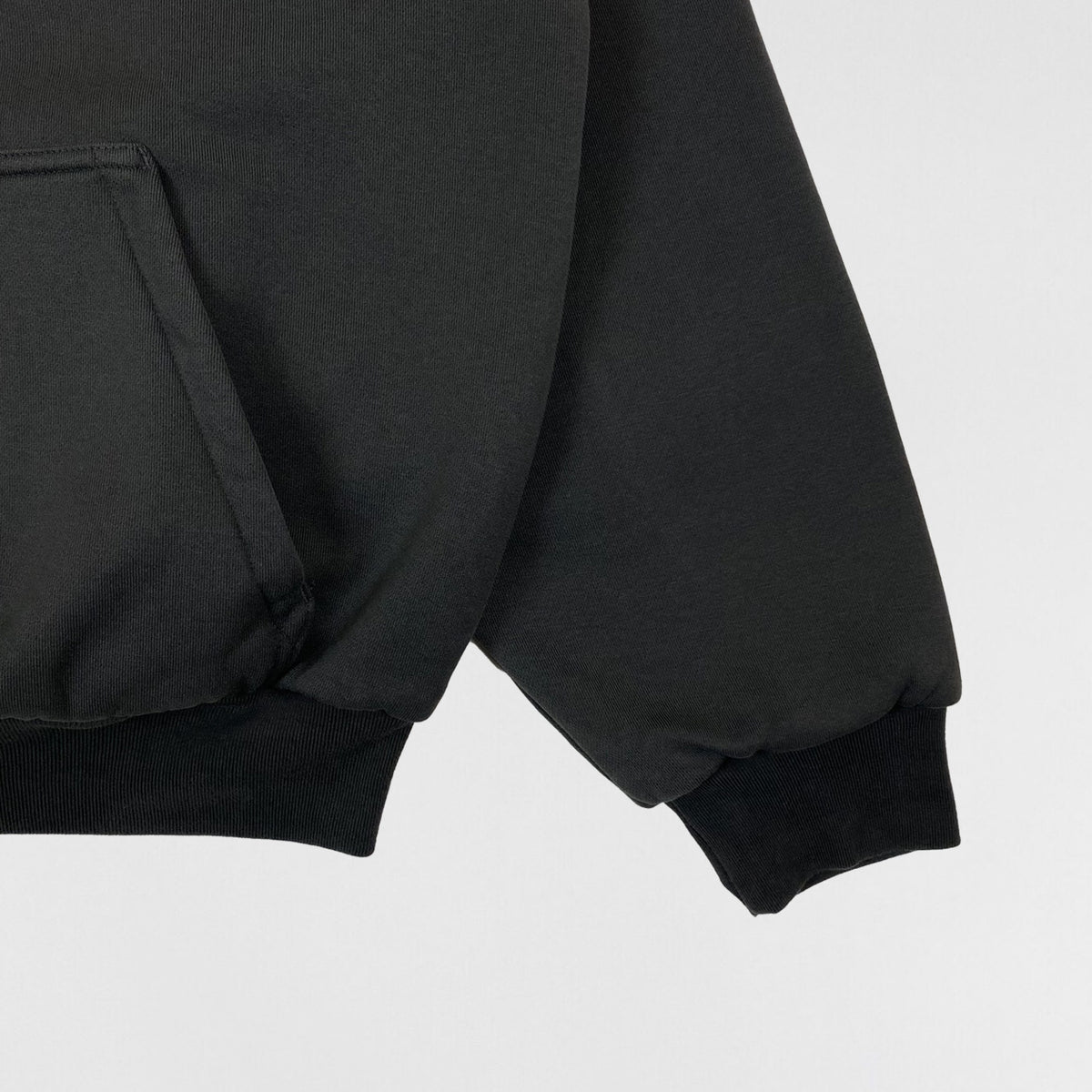 Yeezy Gap Balenciaga 2022 Shrunken Logo Hoodie In Black | Paris Saint