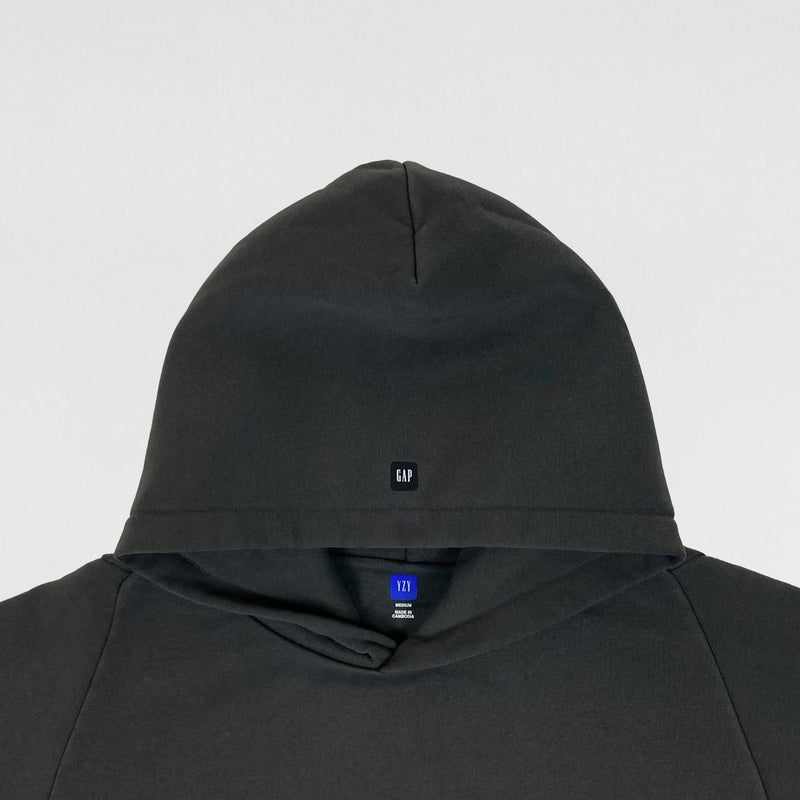 Yeezy Gap Balenciaga 2022 Shrunken Logo Hoodie In Black
