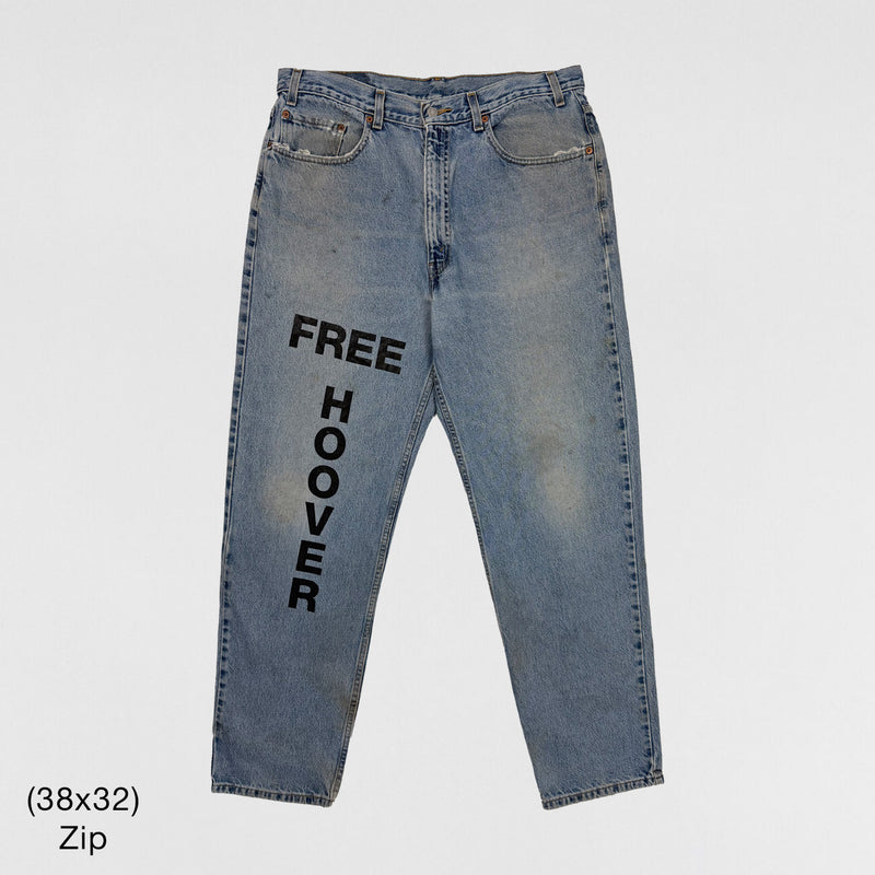 Yeezy 2021 Vintage 'Free Hoover' Levi's Denim In Indigo Wash