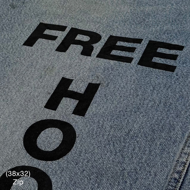 Yeezy 2021 Vintage 'Free Hoover' Levi's Denim In Indigo Wash