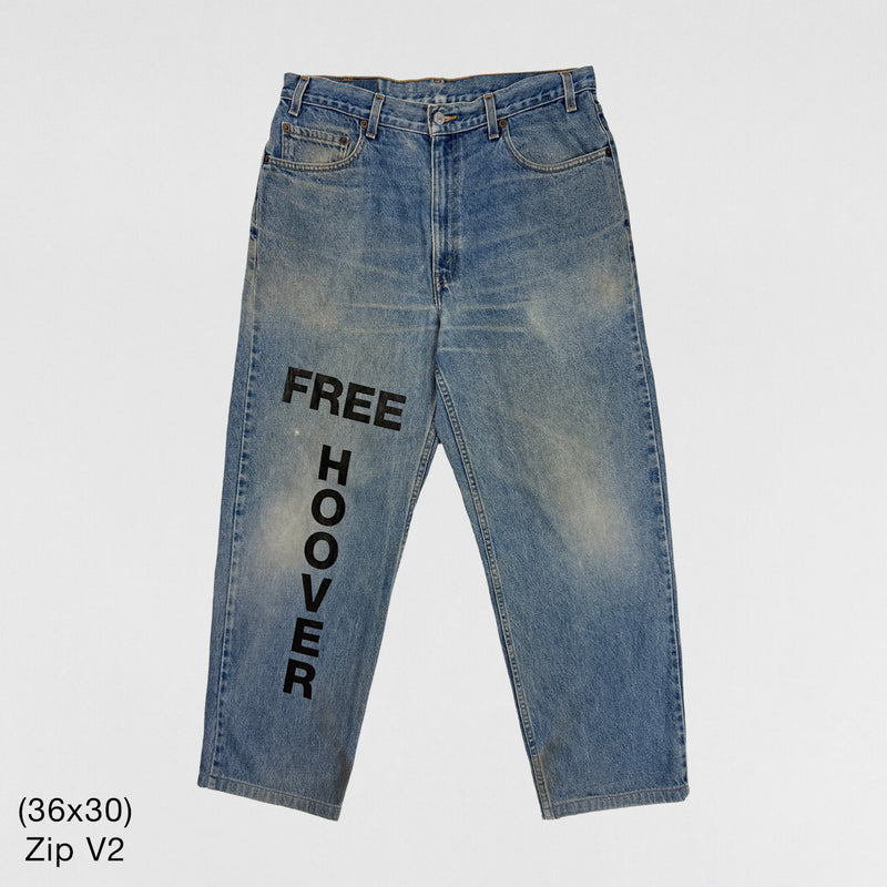 Yeezy 2021 Vintage 'Free Hoover' Levi's Denim In Indigo Wash