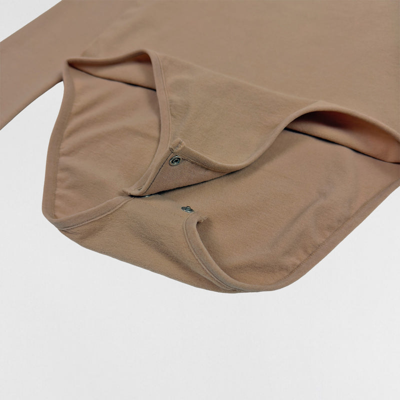 Yeezy Season 2 Long Sleeve Bodysuit In Sand