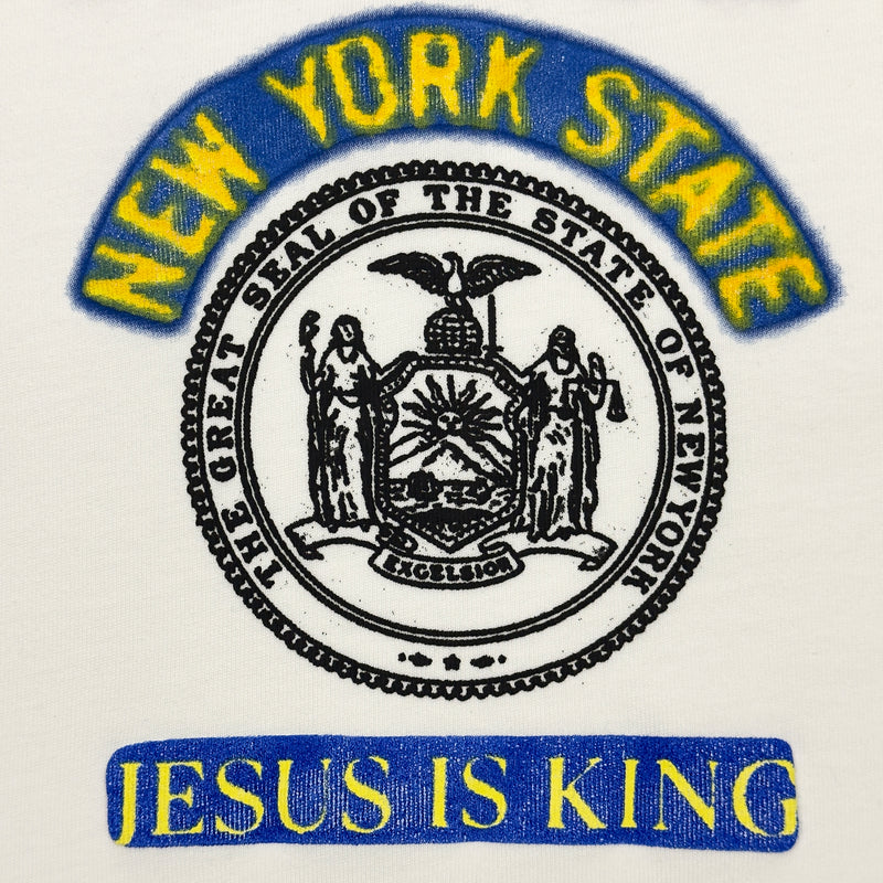 Yeezy Season 7 Jesus Is King New York LP Tee In White