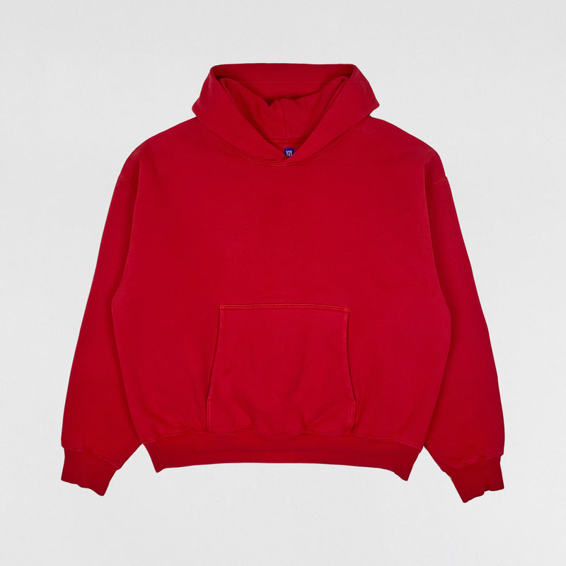 Yeezy Gap 2021 Double Layered Hoodie In Red