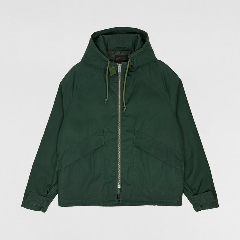 Yeezy Season 3 Waxed Anorak Jacket In Military Sea