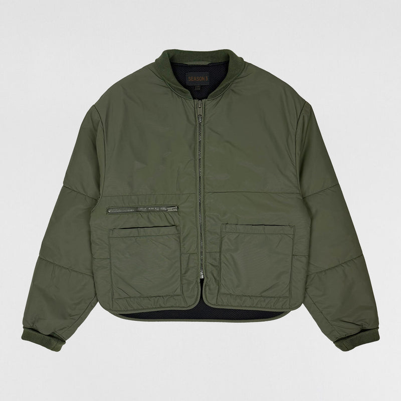 Yeezy Season 3 Utility Bomber Jacket In Dark Stone